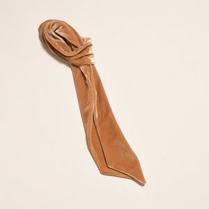 Velvet Neck Scarf - Dark Mustard (60's Vibe)
